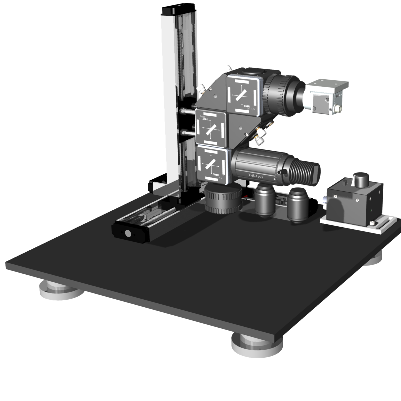 3d render of microscope